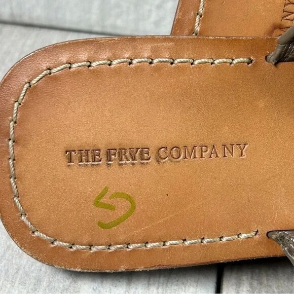 Frye Ava Fringe Leather Thong Flat Sandals Flip Flops Causal Shoes Womens Size 7 - Picture 10 of 10